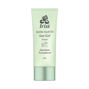 ژل ضد آفتاب بی رنگ صورت آیریس آس SPF 50 مدل JOJOBA SEED OIL ‌محافظ UVA ،UVB و PA++++، ضد حساسیت، ضد چروک و ضد پیری، مناسب برای انواع پوست‌ حجم 50 میلی‌لیتر
