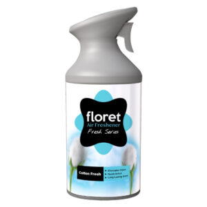 اسپری خوشبوکننده فلورت مدل تریگری رایحه cotton fresh حجم 250 میلی لیتر