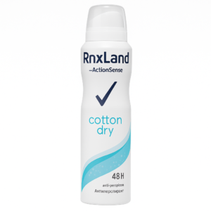 اسپری زنانه رنکسلند Rnxland رایحه Cotton Dry حجم 150 میل